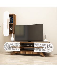 HANAH HOME TV komoda Define, braon/bela - 845HCT3022
