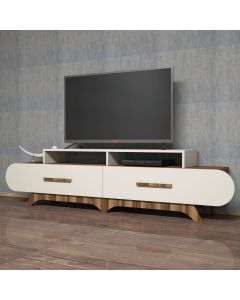 HANAH HOME TV komoda Flora, braon/krem - 845HCT3031