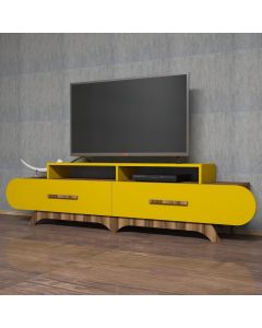 HANAH HOME TV komoda Flora, braon/žuta - 845HCT3032
