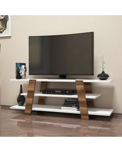 HANAH HOME TV komoda Flower, braon/bela - 845HCT3038
