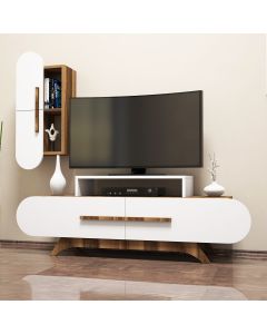 HANAH HOME TV komoda Rose S, braon/bela - 845HCT3053
