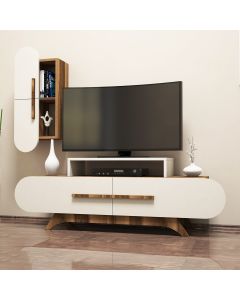 HANAH HOME TV komoda Rose S, braon/krem - 845HCT3054