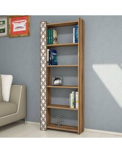 HANAH HOME Polica za knjige City, braon/bela - 845HCT3606