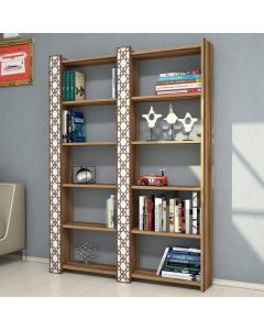 HANAH HOME Polica City 2, braon/bela