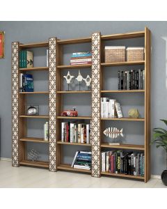 HANAH HOME Polica City 3, braon/krem