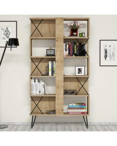 HANAH HOME Polica za knjige Extra, svetlobraon - 845HCT3634