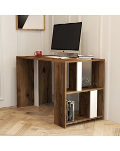 HANAH HOME Radni sto Lima, braon/bela