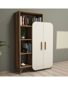HANAH HOME Polica za knjige Form, braon/krem - 845HCT3903