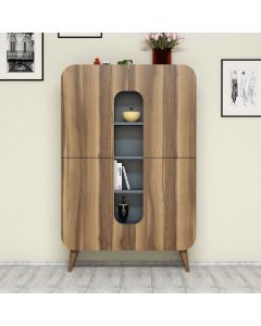 HANAH HOME Vitrina Mine, braon/plava