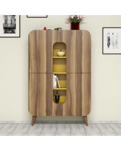 HANAH HOME Komoda za dnevnu sobu Mine, braon/žuta