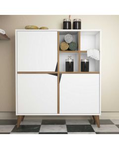 HANAH HOME  Komoda za kupatilo Pulse, bela/braon