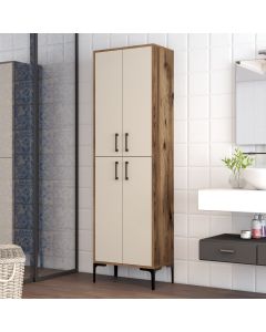 HANAH HANAH HOME Kupatilski ormar Berlin A, braon/krem