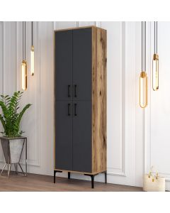 HANAH HOME Cipelarnik Berlin A, antracit/braon - 845HCT4101
