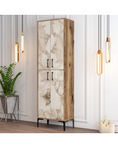 HANAH HOME Cipelarnik Berlin A, braon/mermerna - 845HCT4103
