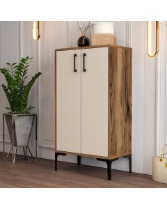 HANAH HOME Cipelarnik Prag, braon/krem - 845HCT4110