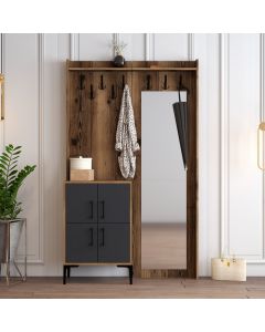 HANAH HOME Cipelarnik sa čivilukom Berlin BC, braon/antracit