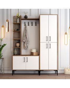 HANAH HOME Komoda za predsoblje Viyana DA, braon/bela