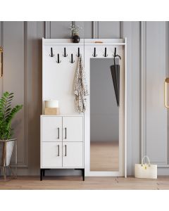 HANAH HOME Cipelarnik sa čivilukom Berlin BC, bela