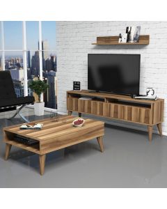 HANAH HOME Set nameštaja za dnevnu sobu Best, braon