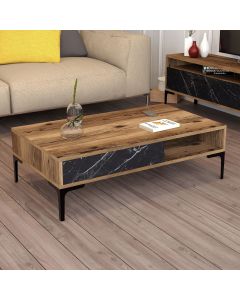 HANAH HOME Klub sto Istanbul, braon/mermerna