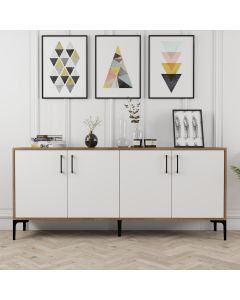 HANAH HOME Komoda Kiev, braon/bela - 845HCT5302