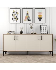 HANAH HOME Komoda Kiev, braon/krem - 845HCT5305