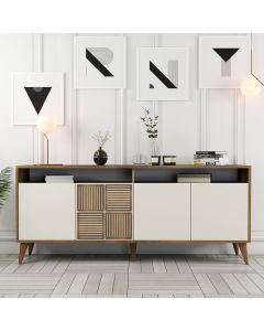 HANAH HOME Komoda Milan, krem/braon - 845HCT5319