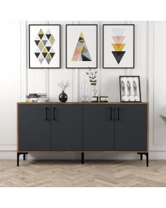 HANAH HOME Komoda Kiev 160, braon/antracit - 845HCT5322