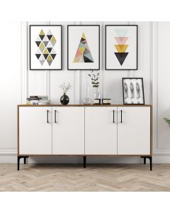 HANAH HOME Komoda Kiev 160, braon/bela - 845HCT5323