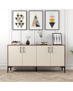 HANAH HOME Komoda Kiev 160, braon/krem - 845HCT5326