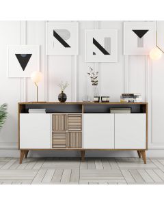 HANAH HOME Komoda Milan, bela/braon - 845HCT5330