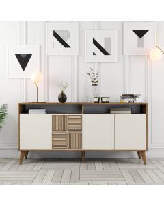 HANAH HOME Komoda Milan, braon/krem - 845HCT5333