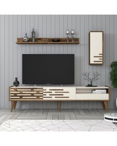 HANAH HOME TV komoda Valensiya, braon/krem