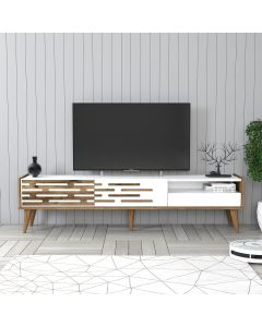 HANAH HOME TV komoda Valensiya, braon/bela