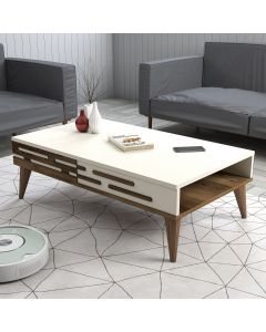 HANAH HOME Klub sto Valensiya, braon/krem