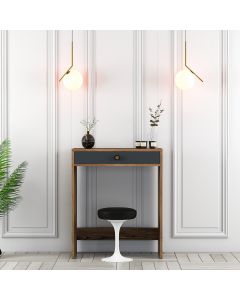 HANAH HOME Sto za šminkanje Lizbon, braon/antracit