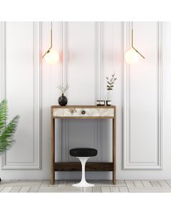 HANAH HOME Sto za šminkanje Lizbon , braon/krem