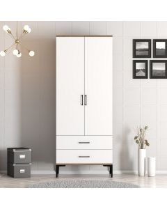 HANAH HOME Ormar Kumsal T, braon/bela