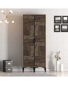 HANAH HOME Ormar Kumsal PP, braon/antracit