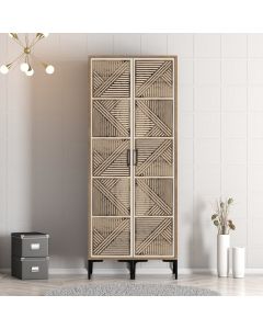 HANAH HOME Ormar Kumsal PP, braon/krem