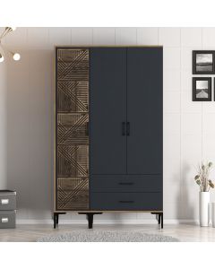 HANAH HOME Ormar Kumsal PT, braon/antracit