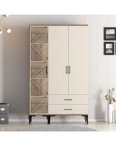 HANAH HOME Ormar Kumsal PT, braon/krem