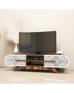 HANAH HOME TV komoda Defne, braon/bela