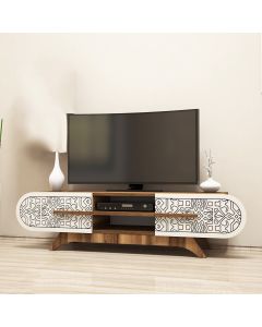 HANAH HOME TV komoda Defne, braon/krem