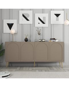 HANAH HOME Komoda Lyon 80, krem/zlatna