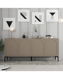 HANAH HOME Komoda Lyon 79, krem/crna