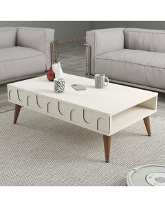 HANAH HOME Klub sto Lyon 34, krem/braon