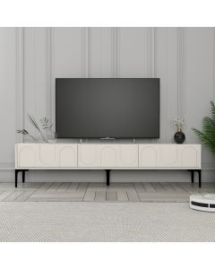 HANAH HOME TV komoda Lyon 42, svetlo krem/crna