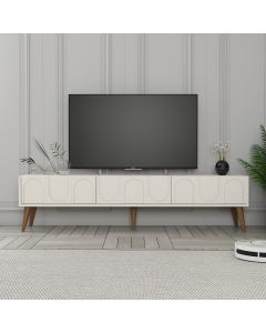 HANAH HOME TV komoda Lyon 44, svetlo krem/braon