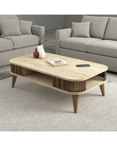 HANAH HOME Klub sto Eylul, bež/braon